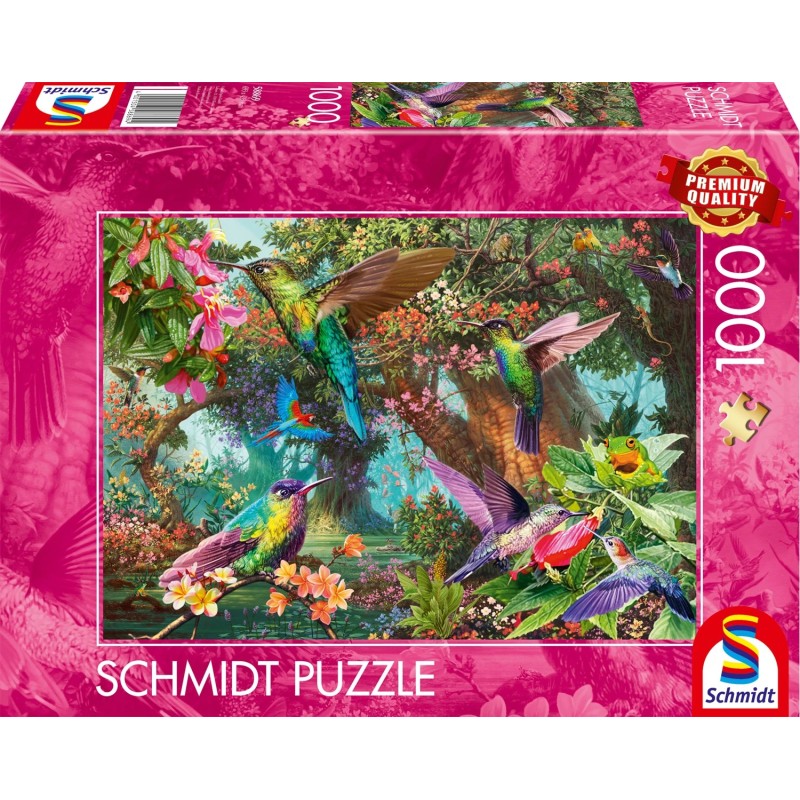 Schmidt Puzzle - Farbenspiel der Kolibris (1000)