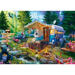 Schmidt Puzzle - Jeff Haynie, Mit dem Caravan in den Bergen (1000)