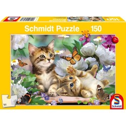 Schmidt Puzzle - Verspielte Katzenbabys (150)