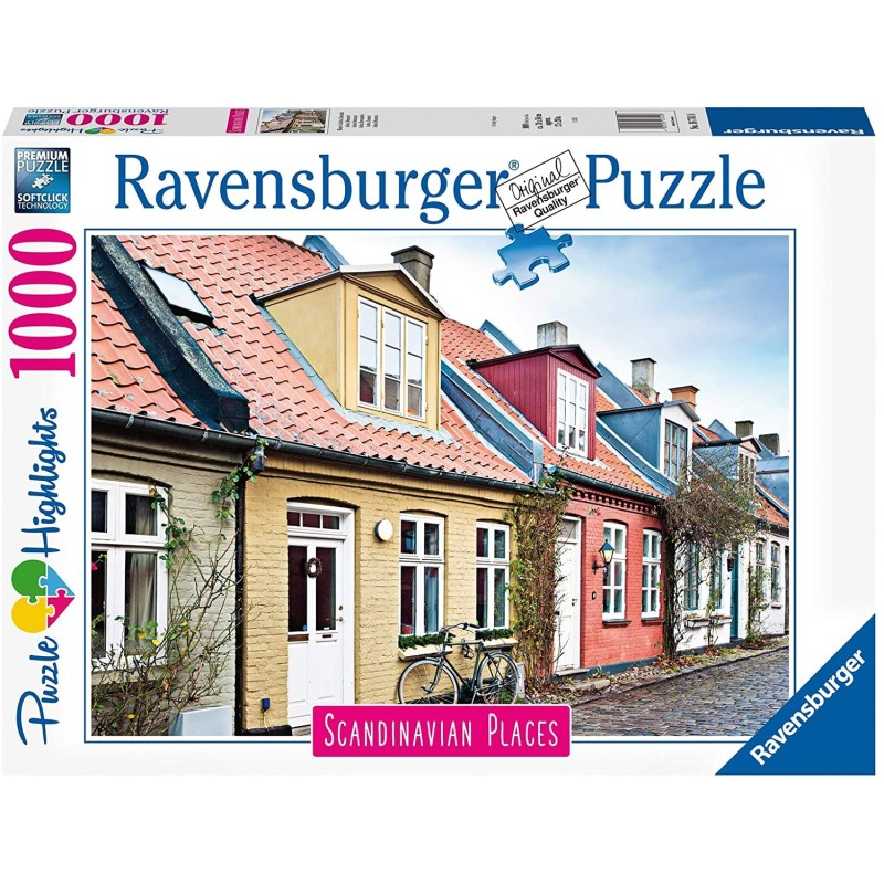 Ravensburger Puzzle Highlights - Häuser in Aarhus, Dänemark Ravensburger Puzzle Highlights - Häuser in Aarhus, Dänemark