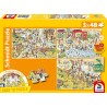 Schmidt Puzzle - Spass im Zoo (3x48)