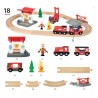 BRIO World Bahn Feuerwehr Set