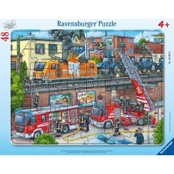 Ravensburger Puzzle - Feuerwehreinsatz an den Bahngleisen (48)