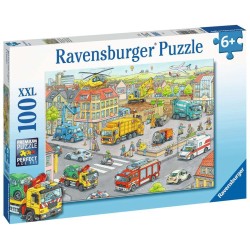 Ravensburger Puzzle - Fahrzeuge in der Stadt (100)