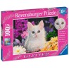 Ravensburger Puzzle - GLITTER: Glitzerkatze (100)