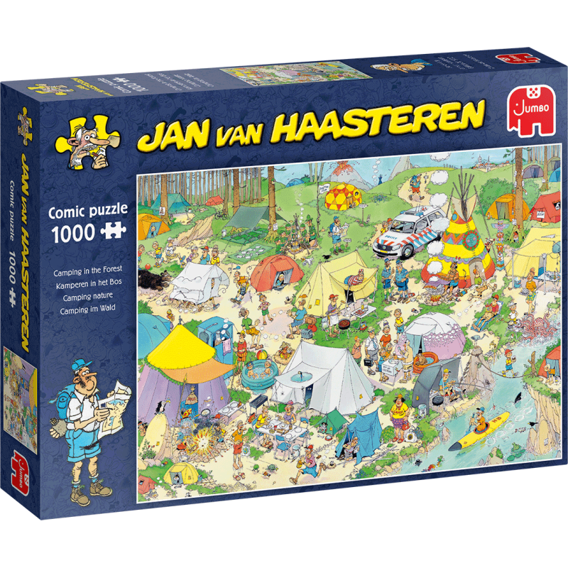 Jan van Haasteren - Camping im Wald