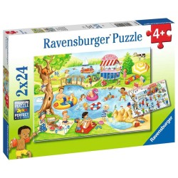 Ravensburger Puzzle - Freizeit am See (2x24)