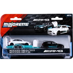 majorette - Mercedes-AMG Deluxe Trailer (Mercedes-AMG GLC 63 S + A 35 & Anhänger)
