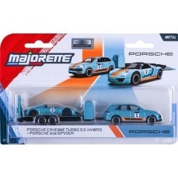 majorette - Porsche Deluxe Trailer (Cayenne Turbo S + 918 Spyder)