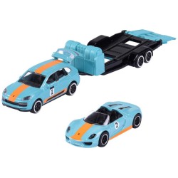 majorette - Porsche Deluxe Trailer (Cayenne Turbo S + 918 Spyder)