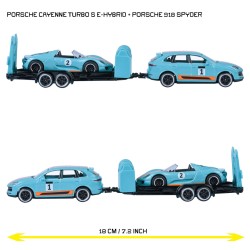 majorette - Porsche Deluxe Trailer (Cayenne Turbo S + 918 Spyder)