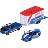 majorette - Racing Deluxe Trailer (F- 150 Raptor + Mustang GT: Ford Performance)