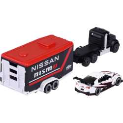 majorette - Racing Deluxe Trailer (Mack Granite + Nissan GT-R Nismo GT3: nismo)