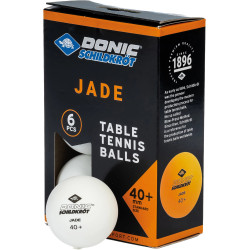 Schildkröt - Tischtennis Bälle Jade, Poly 40+ Qualität, 6x weiss