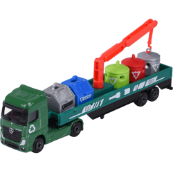 majorette - City Transporter (Mercedes-Benz Actros Recycling-Truck mit Containern)