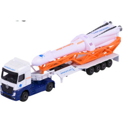 majorette - City Transporter (Mercedes-Benz Actros Transporter mit Raketenraumflotte)