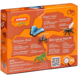 Schleich WILD LIFE 42741 Insekten Entdecker Set