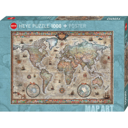 HEYE - Map Art, Retro World