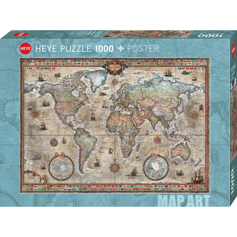 HEYE - Map Art, Retro World