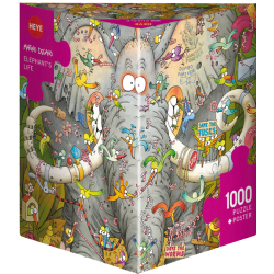 HEYE Puzzle 1000 - Elephant's Life