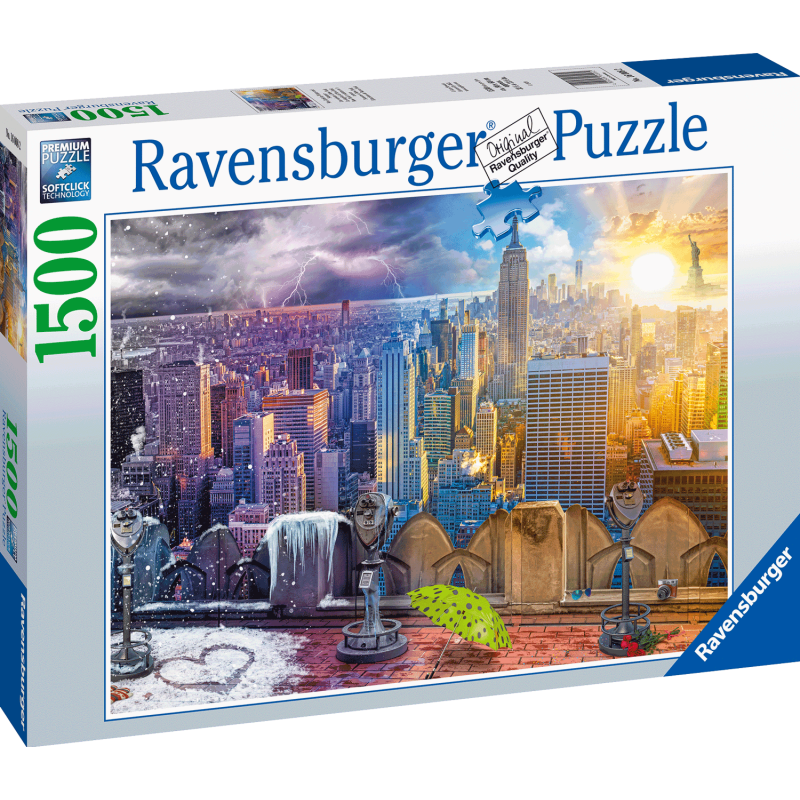 Ravensburger Puzzle - New York im Winter und Sommer