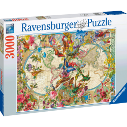 Ravensburger Puzzle - Weltkarte mit Schmetterlingen