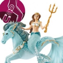Schleich BAYALA 70594 Meerjungfrau-Eyela auf Unterwasserpferd