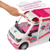 Barbie - Barbie 2-in-1 Krankenwagen Spielset (mit Licht & Geräuschen)