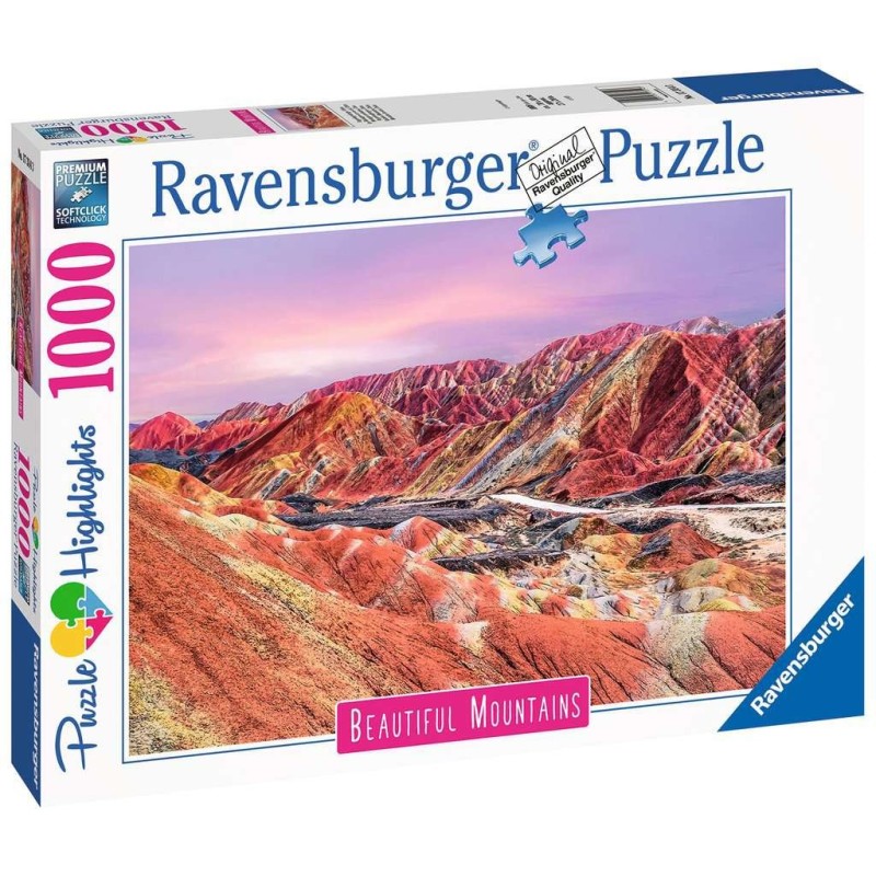 Ravensburger Puzzle Highlights - Regenbogenberge, China Ravensburger Puzzle Highlights - Regenbogenberge, China