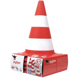 BIG Pylonen, 4er Set Verkehrshütchen
