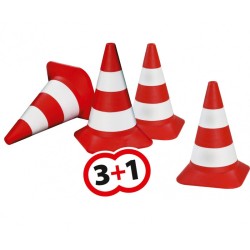 BIG Pylonen, 4er Set Verkehrshütchen