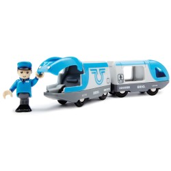 BRIO World - Blauer Reisezug (Batterielok)