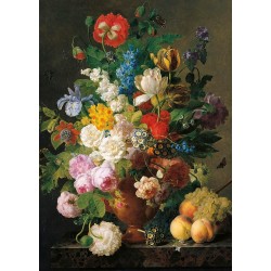 Clementoni Puzzle - van Dael, Bowl of Flowers